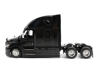 2025 Freightliner Cascadia Gen-5 Sleeper Cab Truck Tractor Night-Shift Black "Transport Series" 1/64 Diecast Model by Diecast Masters