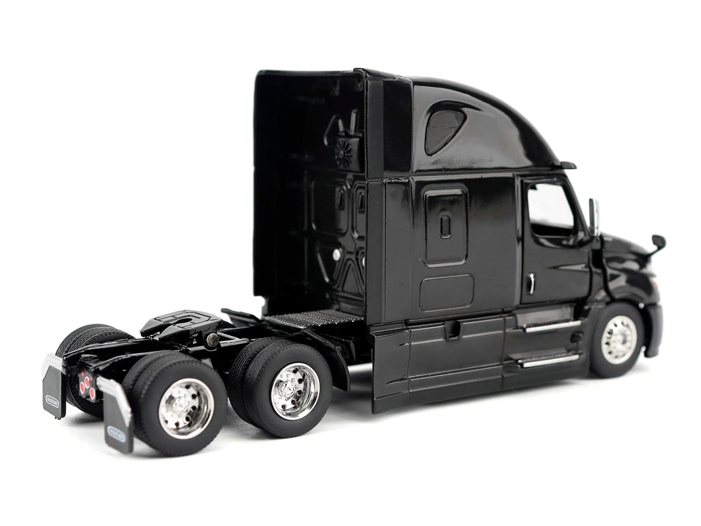 2025 Freightliner Cascadia Gen-5 Sleeper Cab Truck Tractor Night-Shift Black "Transport Series" 1/64 Diecast Model by Diecast Masters