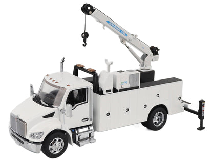 Kenworth T380 Auto-Crane Titan 85-Body HC14-Crane Work Truck with Miller EnPak White "Transport Series" 1/50 Diecast Model by Masters <h2>Kenworth Masters</h2> <p>High-quality car perfect for collecto
