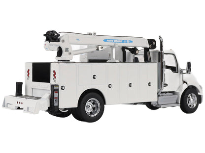 Kenworth T380 Auto-Crane Titan 85-Body HC14-Crane Work Truck with Miller EnPak White "Transport Series" 1/50 Diecast Model by Masters <h2>Kenworth Masters</h2> <p>High-quality car perfect for collecto