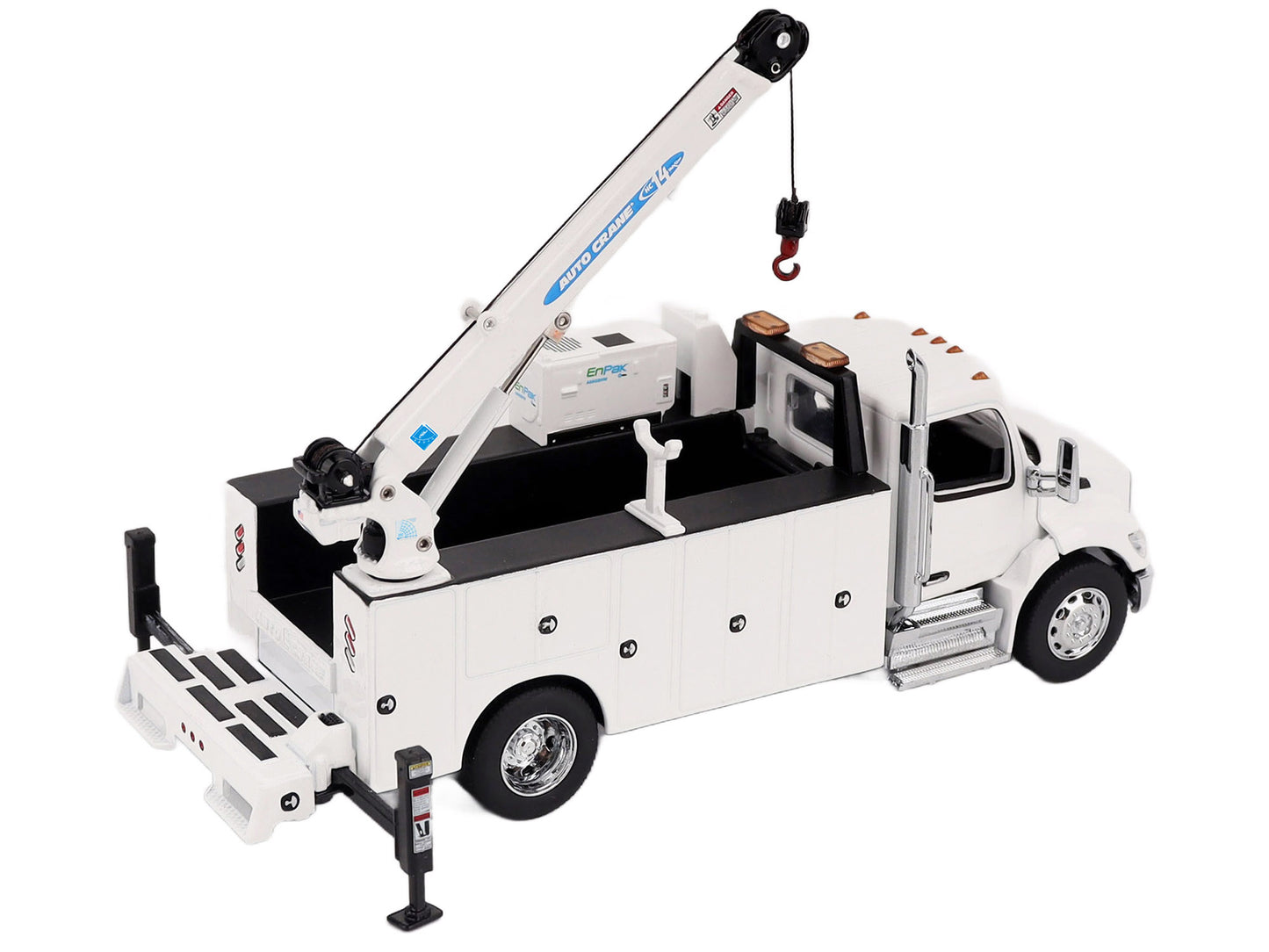Peterbilt 536 Auto-Crane Titan85-Body HC14-Crane Work Truck with Miller EnPak White "Transport Series" 1/50 Diecast Model by Masters <h2>Peterbilt Masters</h2> <p>High-quality car perfect for collecto