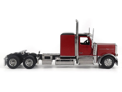 Peterbilt 589 Tandem-Axle Legendary Package Truck Tractor with 58" Sleeper Legendary Red "Transport Series" 1/64 T&y Diecast Model by T&y Diecast Masters
