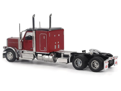 Peterbilt 589 Tandem-Axle Legendary Package Truck Tractor with 58" Sleeper Legendary Red "Transport Series" 1/64 T&y Diecast Model by T&y Diecast Masters