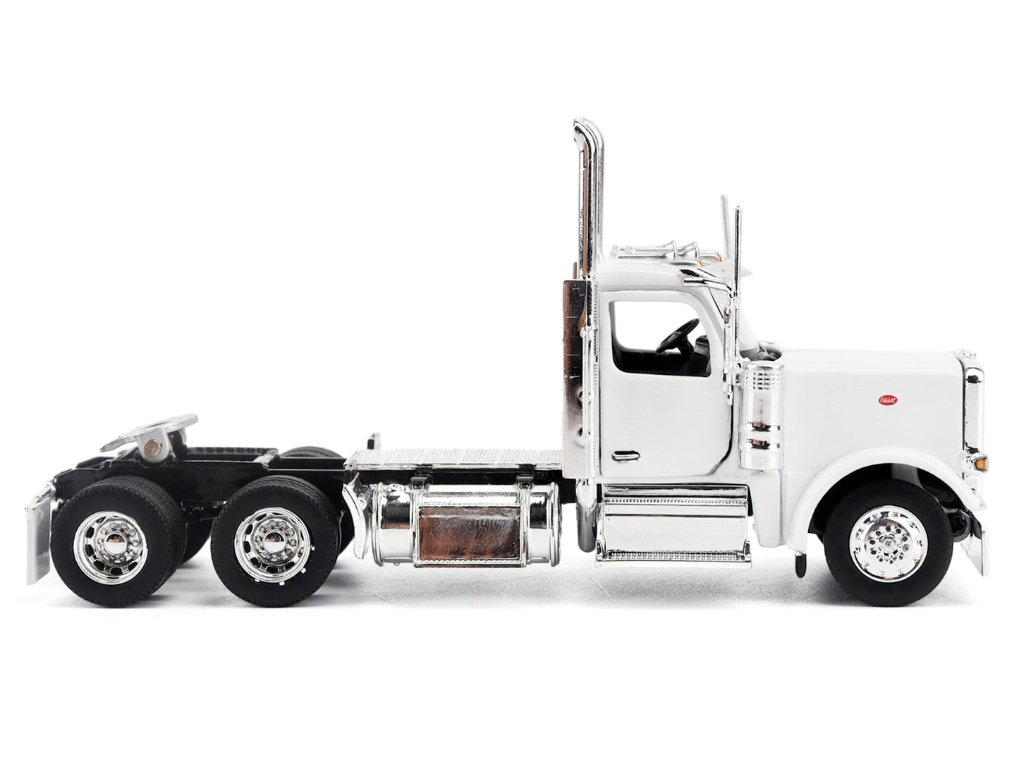 Peterbilt 589 Tandem-Axle Legendary Package Truck Tractor with 58" Sleeper White "Transport Series" 1/64 T&y Diecast Model by T&y Diecast Masters