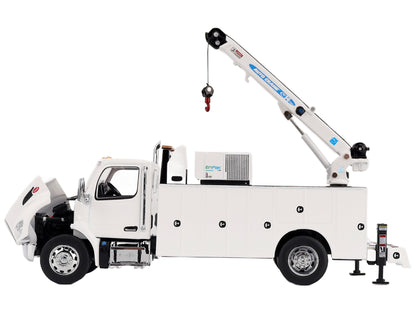 Peterbilt 536 Auto-Crane Titan 85-Body HC14-Crane Work Truck with Miller EnPak White "Transport Series" 1/50 Diecast Model by Masters <h2>Peterbilt Masters</h2> <p>High-quality car perfect for collect