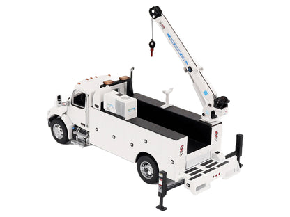 Peterbilt 536 Auto-Crane Titan 85-Body HC14-Crane Work Truck with Miller EnPak White "Transport Series" 1/50 Diecast Model by Masters <h2>Peterbilt Masters</h2> <p>High-quality car perfect for collect