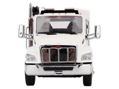 Peterbilt 536 Auto-Crane Titan 85-Body HC14-Crane Work Truck with Miller EnPak White "Transport Series" 1/50 Diecast Model by Masters <h2>Peterbilt Masters</h2> <p>High-quality car perfect for collect