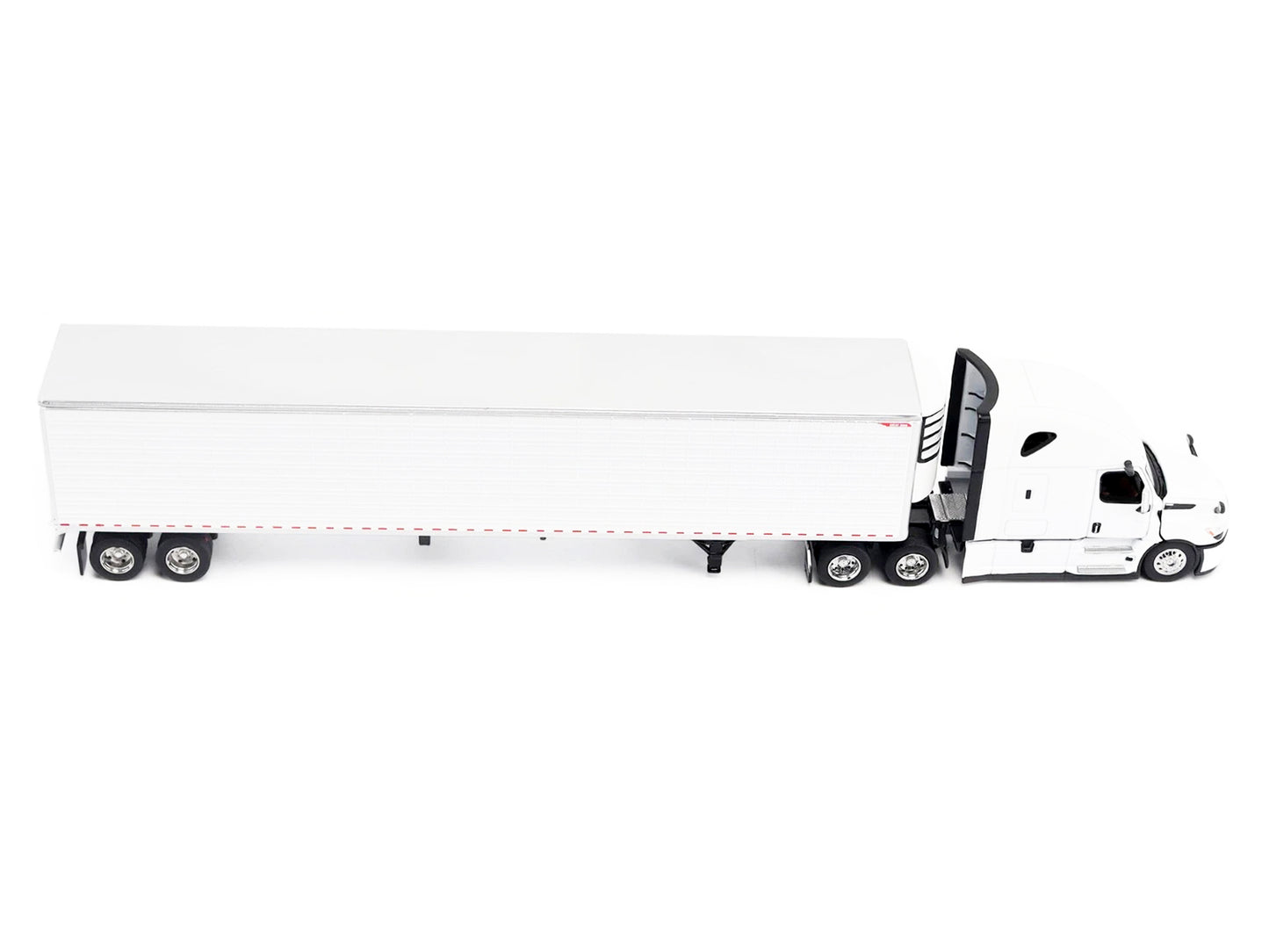 2025 Freightliner Cascadia Gen-5 Truck Tractor with Sleeper and Great Dane Champion 53ft Refrigerated Trailer Winter White "Transport Series" 1/64 T&y Diecast Model by T&y Diecast Masters