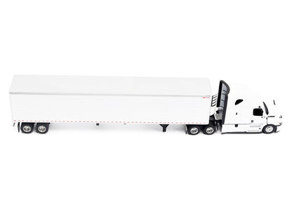 2025 Freightliner Cascadia Gen-5 Truck Tractor with Sleeper and Great Dane Champion 53ft Refrigerated Trailer Winter White "Transport Series" 1/64 T&y Diecast Model by T&y Diecast Masters