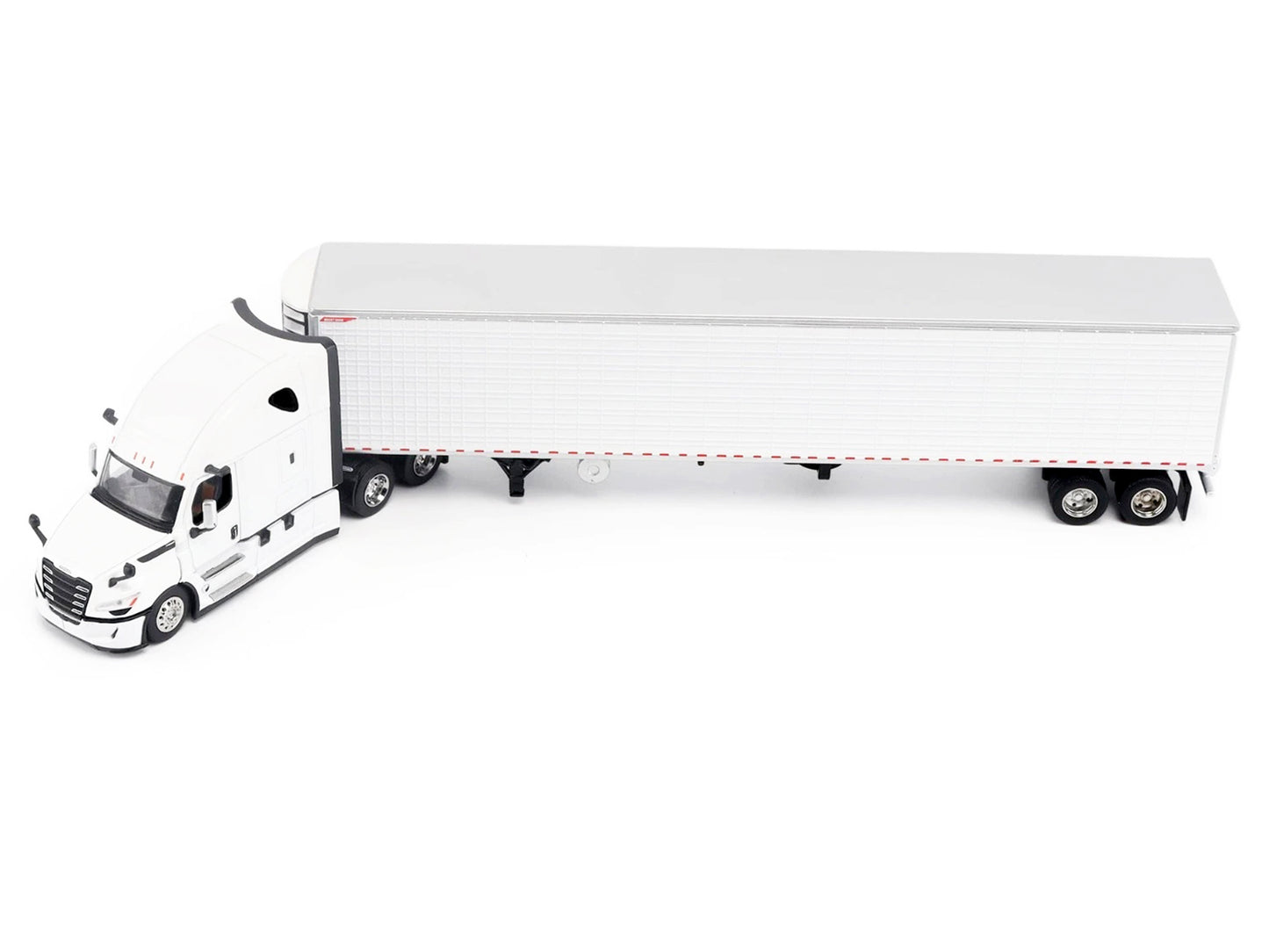 2025 Freightliner Cascadia Gen-5 Truck Tractor with Sleeper and Great Dane Champion 53ft Refrigerated Trailer Winter White "Transport Series" 1/64 T&y Diecast Model by T&y Diecast Masters