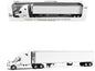 2025 Freightliner Cascadia Gen-5 Truck Tractor with Sleeper and Great Dane Champion 53ft Refrigerated Trailer Winter White "Transport Series" 1/64 T&y Diecast Model by T&y Diecast Masters