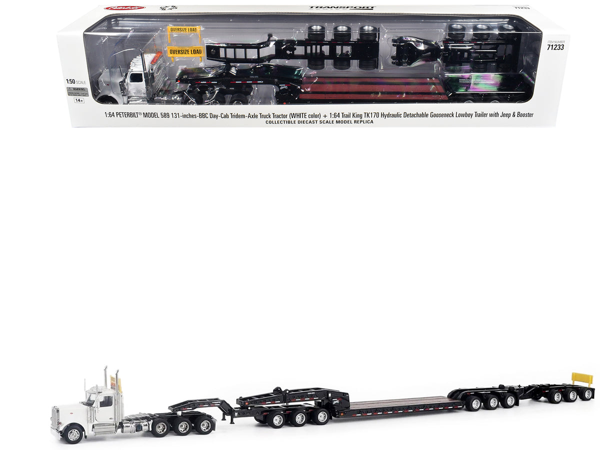 Peterbilt 589 Tridem-Axle Truck Tractor Day 1/64 Diecast Model - Diecast Masters