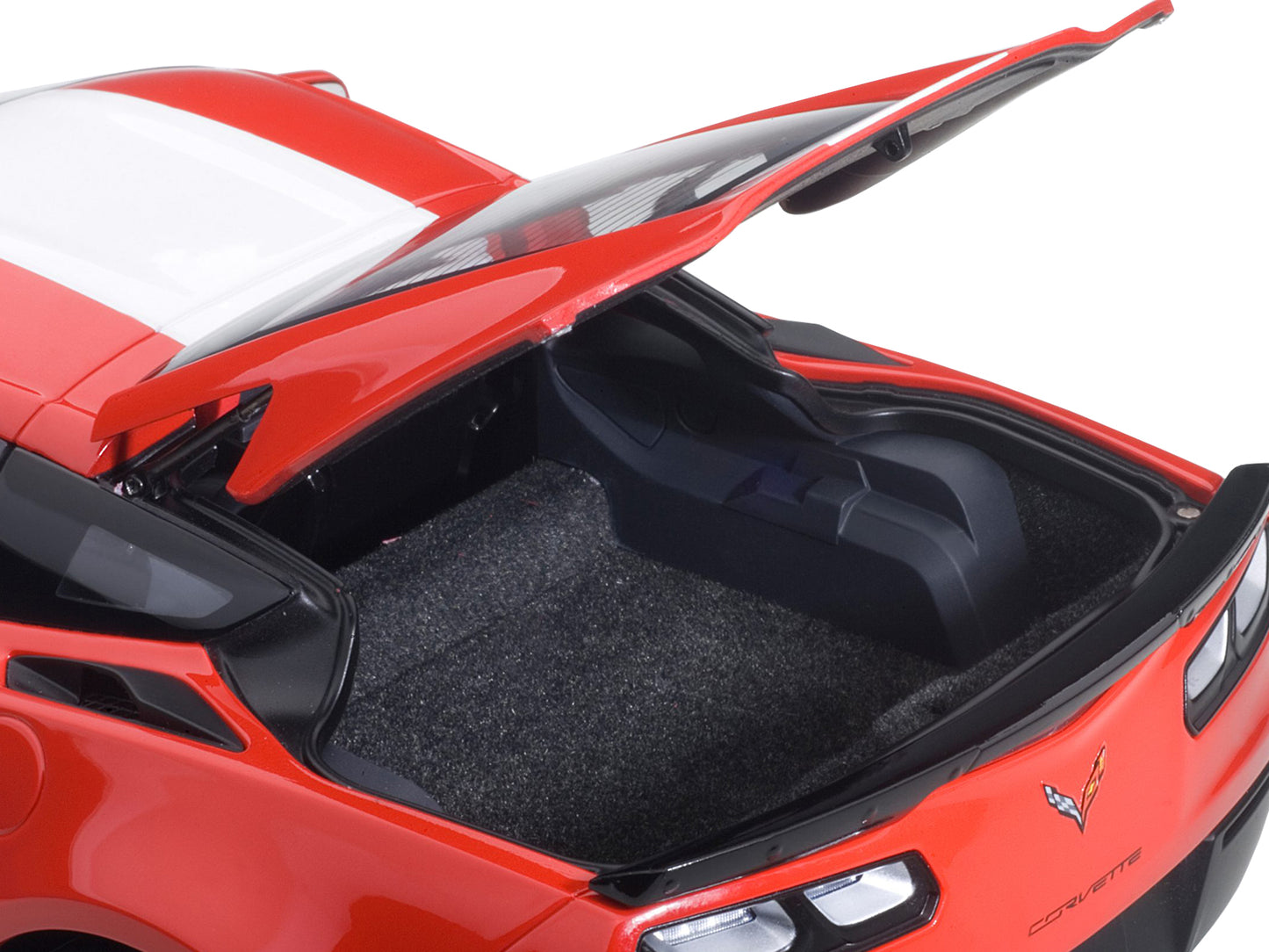 2017 Chevrolet Corvette C7 Grand Sport Red with White Stripe and Black Fender Hash Marks 1/18 Model Car by Autoart <h2>2017 Autoart</h2> <p>High-quality diecast perfect for collectors enthusiasts. Fea