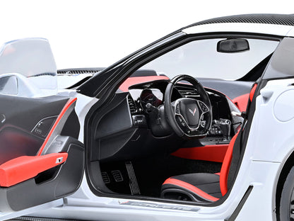 2019 Chevrolet Corvette C7 ZR1 Ceramic Matrix Gray Metallic with Carbon Top 1/18 Model Car by Autoart <h2>2019 Autoart</h2> <p>High-quality diecast perfect for collectors and enthusiasts. Features det
