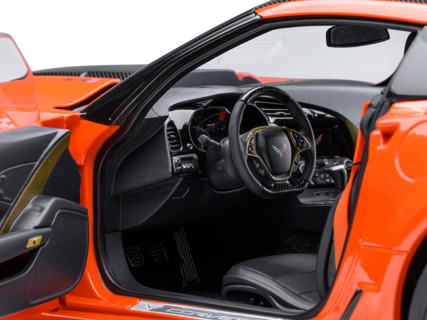 2019 Chevrolet Corvette C7 ZR1 Sebring Orange Tintcoat with Carbon Top 1/18 Model Car by Autoart <h2>2019 Autoart</h2> <p>High-quality diecast perfect for collectors and enthusiasts. Features detailed