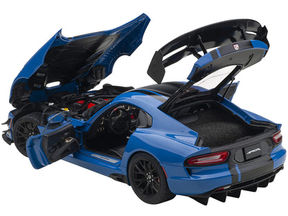 2017 Dodge Viper ACR Competition Blue with Black Stripes 1/18 Model Car by Autoart <h2>2017 Autoart</h2> <p>High-quality diecast perfect for collectors and enthusiasts. Features detailed interior exte