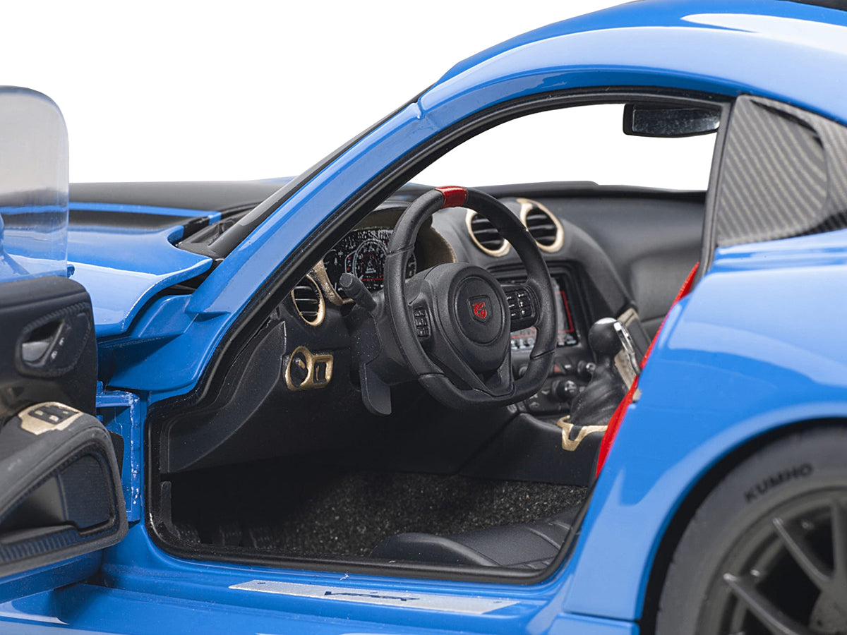 2017 Dodge Viper ACR Competition Blue with Black Stripes 1/18 Model Car by Autoart <h2>2017 Autoart</h2> <p>High-quality diecast perfect for collectors and enthusiasts. Features detailed interior exte
