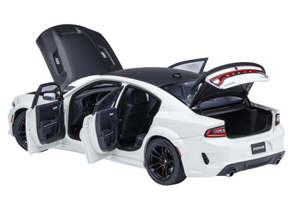 Dodge Charger SRT Hellcat Redeye Knuckle White with Matt Black Hood and Top 1/18 Model Car by Autoart <h2>Dodge Autoart</h2> <p>High-quality diecast perfect for collectors enthusiasts. Features detail