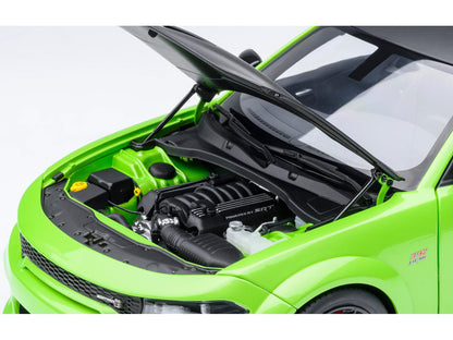 Dodge Charger Scat Pack Widebody Sublime Green with Matt Black Hood and Top 1/18 Model Car by Autoart <h2>Dodge Autoart</h2> <p>High-quality diecast perfect for collectors enthusiasts. Features detail