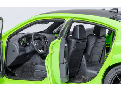 Dodge Charger Scat Pack Widebody Sublime Green with Matt Black Hood and Top 1/18 Model Car by Autoart <h2>Dodge Autoart</h2> <p>High-quality diecast perfect for collectors enthusiasts. Features detail