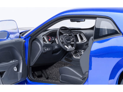 2022 Dodge Challenger SRT Jailbreak Indigo Blue Metallic with Carbon Stripes 1/18 Model Car by Autoart <h2>2022 Autoart</h2> <p>High-quality diecast perfect for collectors and enthusiasts. Features de