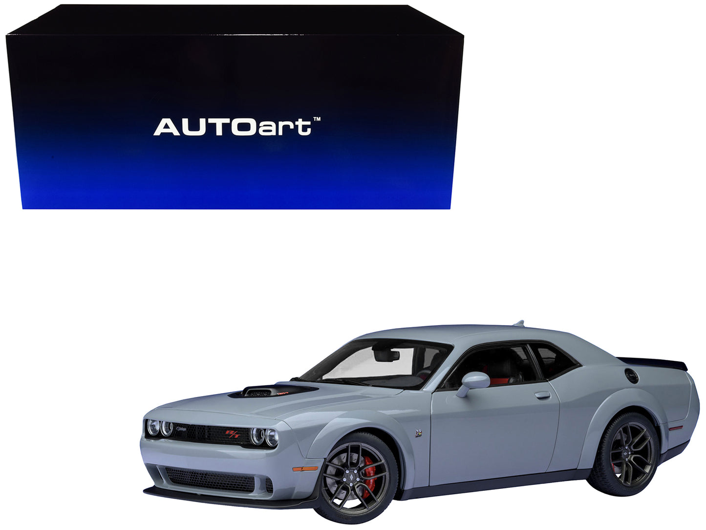 2022 Dodge Challenger R/T Scat Pack Widebody Smoke Show Gray 1/18 Model Car by Autoart <h2>2022 Autoart</h2> <p>High-quality diecast perfect for collectors and enthusiasts. Features detailed interior
