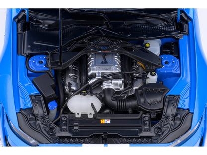 Ford Mustang Shelby GT500 Grabber Blue with White Stripes 1/18 Model Car by Autoart <h2>Ford Autoart</h2> <p>High-quality diecast perfect for collectors and enthusiasts. Features detailed interior ext