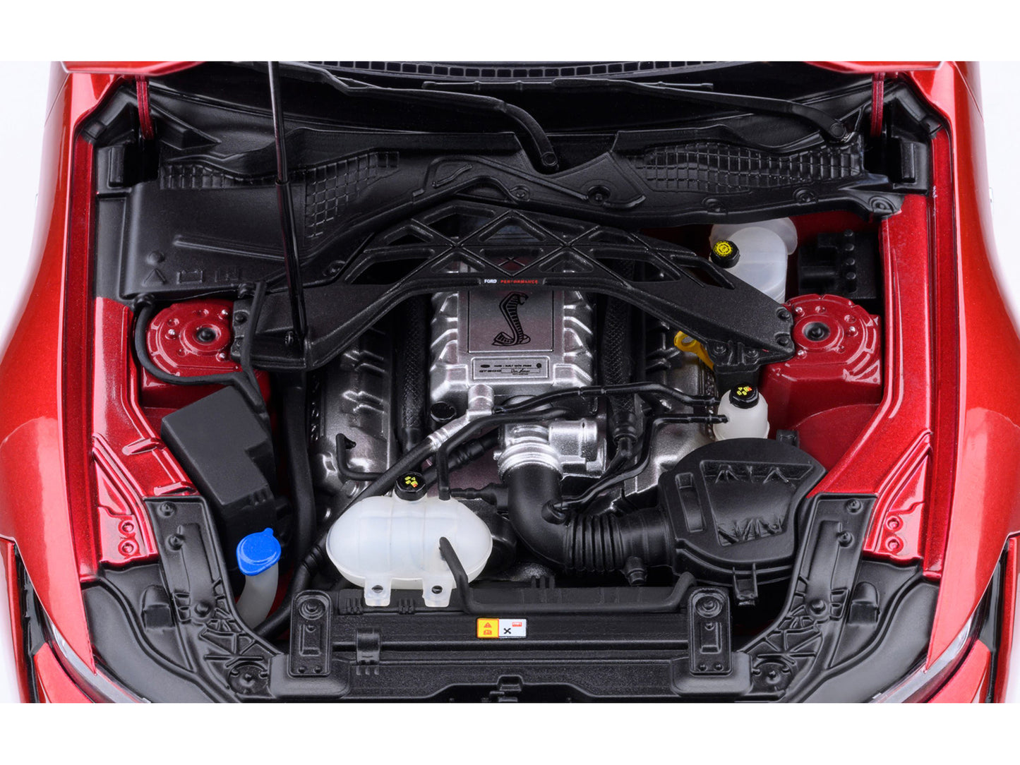 Ford Mustang Shelby GT500 Rapid Red Metallic with Black Stripes 1/18 Model Car by Autoart <h2>Ford Autoart</h2> <p>High-quality diecast perfect for collectors and enthusiasts. Features detailed interi