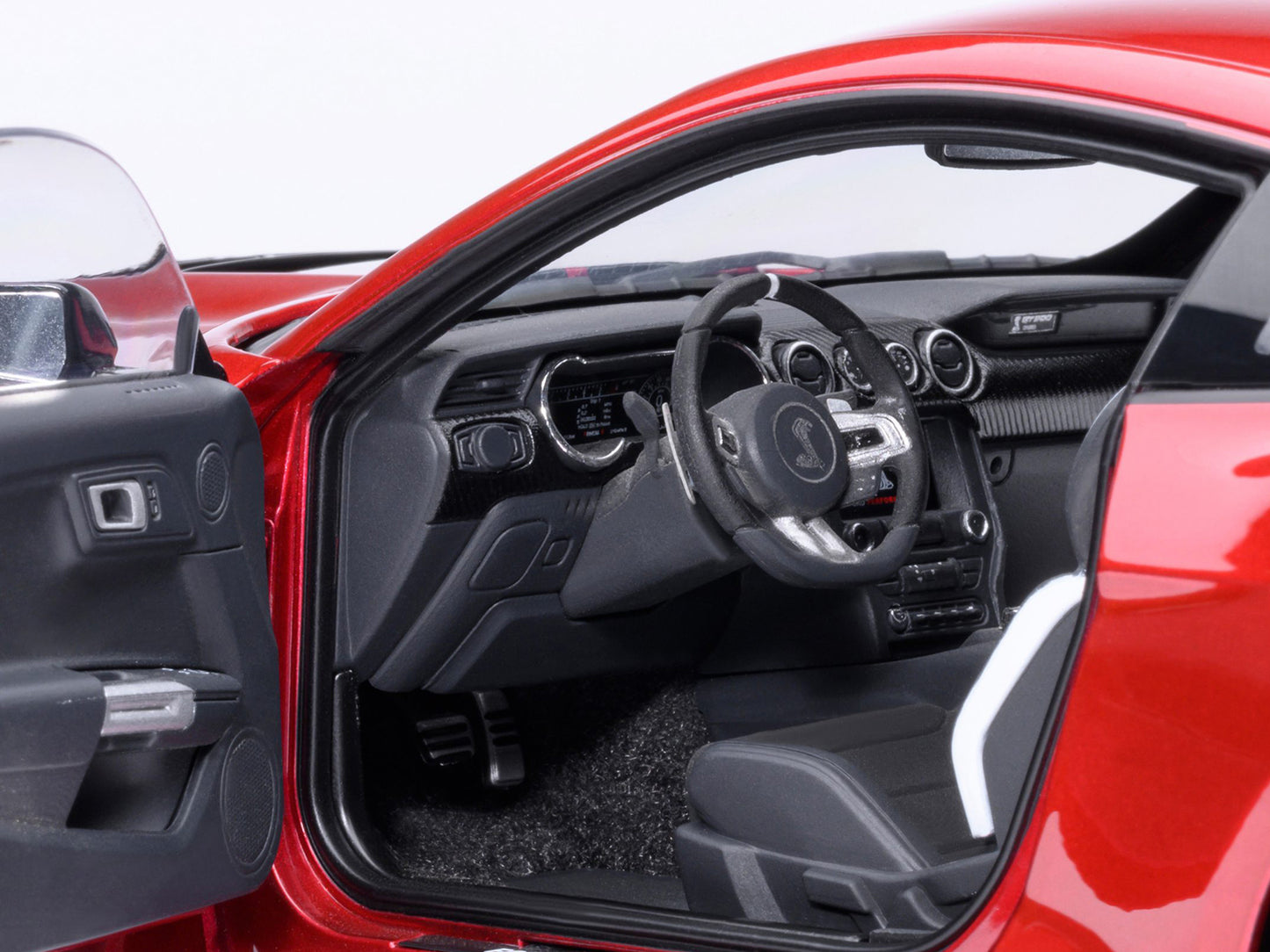 Ford Mustang Shelby GT500 Rapid Red Metallic with Black Stripes 1/18 Model Car by Autoart <h2>Ford Autoart</h2> <p>High-quality diecast perfect for collectors and enthusiasts. Features detailed interi
