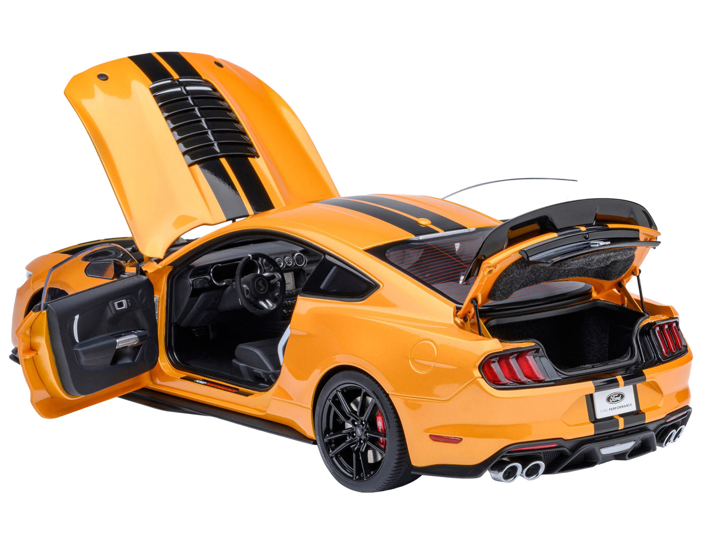 Ford Mustang Shelby GT500 Cyber Orange Metallic with Black Stripes 1/18 Model Car by Autoart <h2>Ford Autoart</h2> <p>High-quality diecast perfect for collectors and enthusiasts. Features detailed int