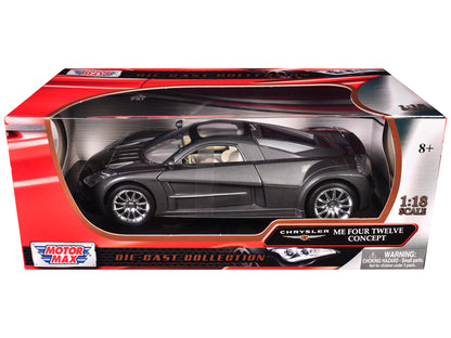 Chrysler Me Four Twelve Concept Car Grey 1/18 Diecast Model by Motormax <h2>Chrysler Motormax</h2> <p>High-quality perfect for collectors and enthusiasts. Features detailed interior exterior craftsman