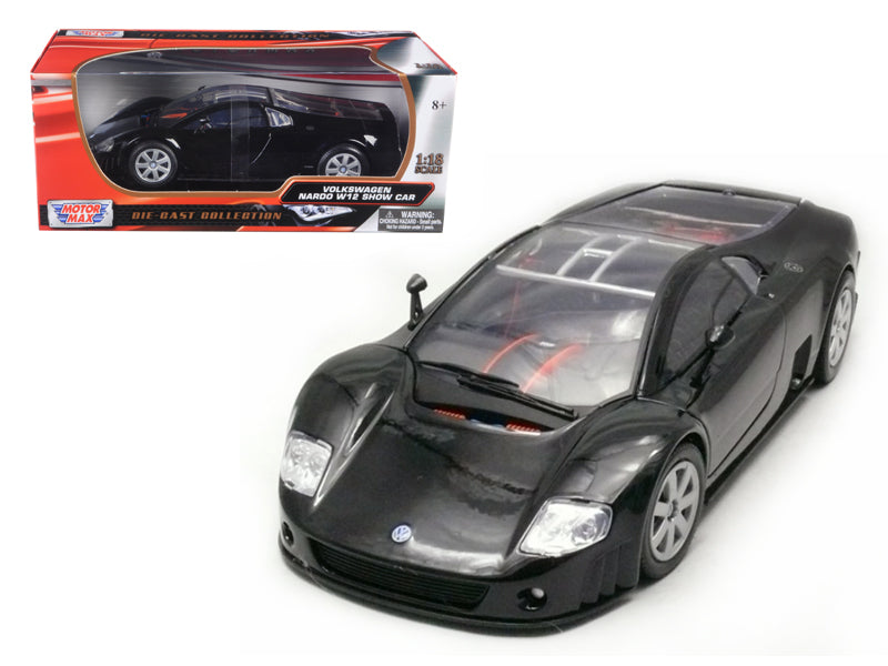 Volkswagen Nardo W12 Show Car Black 1/18 Diecast Model by Motormax <h2>Volkswagen Motormax</h2> <p>High-quality perfect for collectors and enthusiasts. Features detailed interior exterior craftsmanshi
