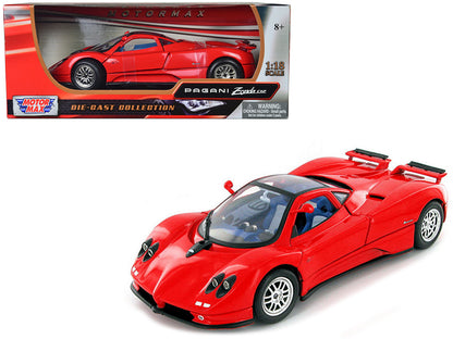 Pagani Zonda C12 Red 1/18 Diecast Model Car by Motormax <h2>Pagani Motormax</h2> <p>High-quality perfect for collectors and enthusiasts. Features detailed interior exterior craftsmanship, realistic pa