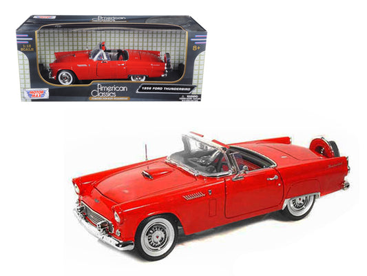 1956 Ford Thunderbird Red 1/18 Diecast Model Car by Motormax <h2>1956 Motormax</h2> <p>High-quality perfect for collectors and enthusiasts. Features detailed interior exterior craftsmanship, realistic