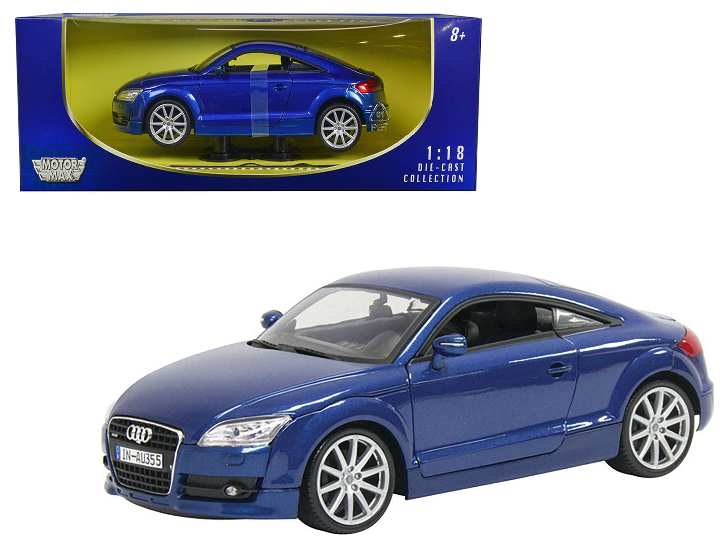 2007 Audi TT Blue 1/18 Diecast Car Model by Motormax <h2>2007 Motormax</h2> <p>High-quality perfect for collectors and enthusiasts. Features detailed interior exterior craftsmanship, realistic paint f