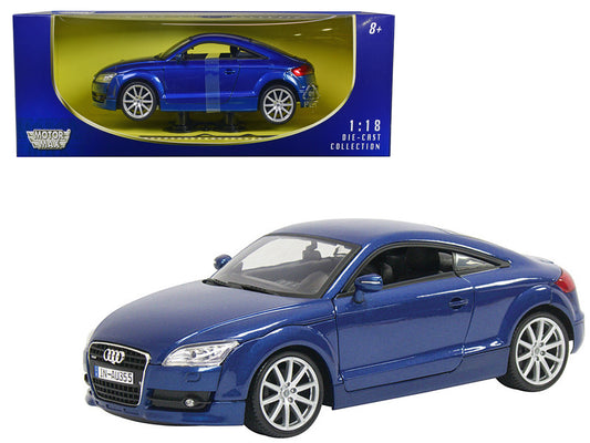 2007 Audi TT Blue 1/18 Diecast Car Model by Motormax <h2>2007 Motormax</h2> <p>High-quality perfect for collectors and enthusiasts. Features detailed interior exterior craftsmanship, realistic paint f