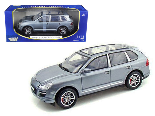2008 Porsche Cayenne Turbo Silver 1/18 Diecast Model Car by Motormax <h2>2008 Motormax</h2> <p>High-quality perfect for collectors and enthusiasts. Features detailed interior exterior craftsmanship, r