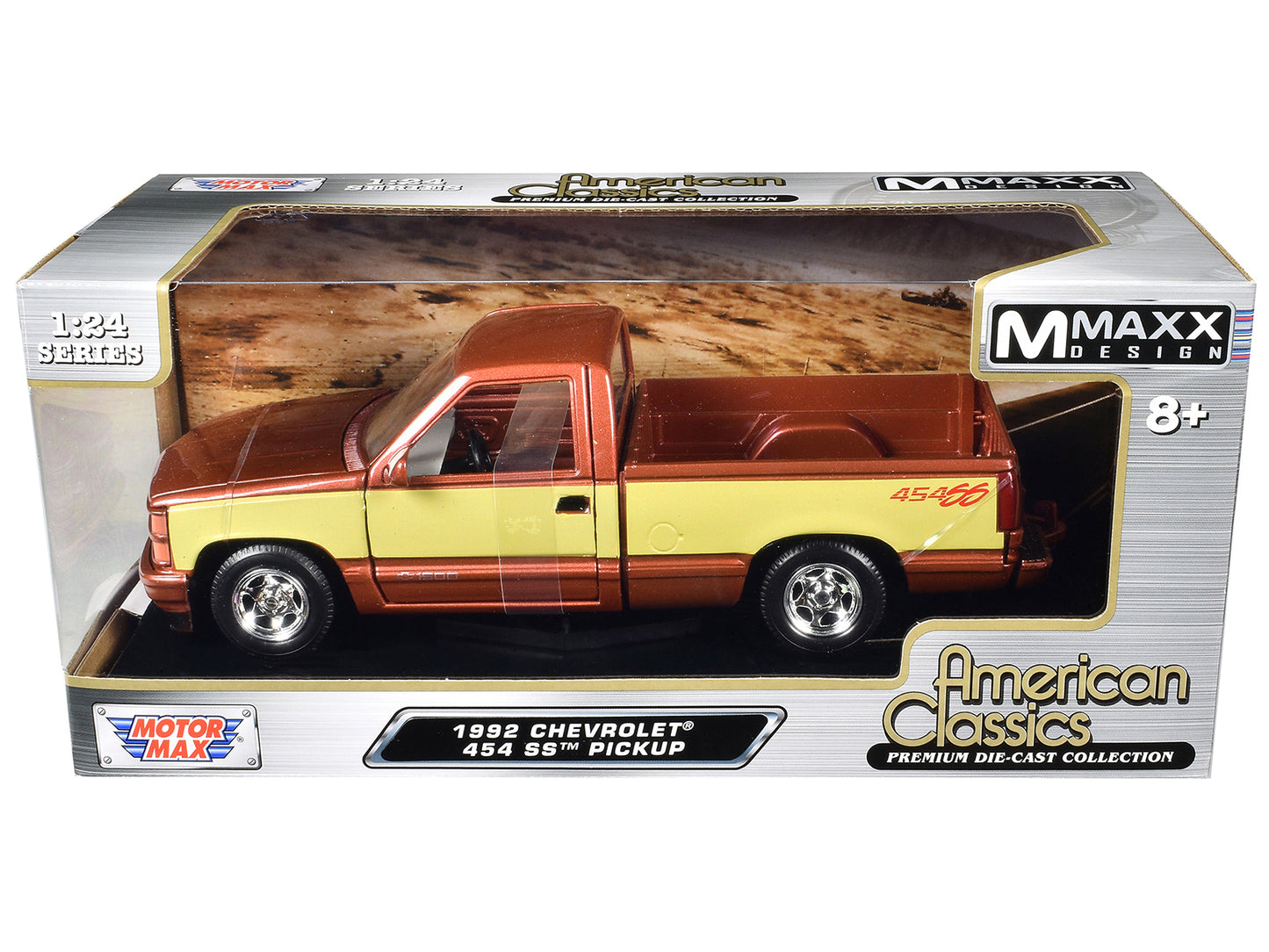 1992 Chevrolet 454 SS Pickup Truck Copper Metallic with Beige Sides "American Classics" Series 1/24 Diecast Model Car by Motormax <h2>1992 Motormax</h2> <p>High-quality perfect for collectors and enth
