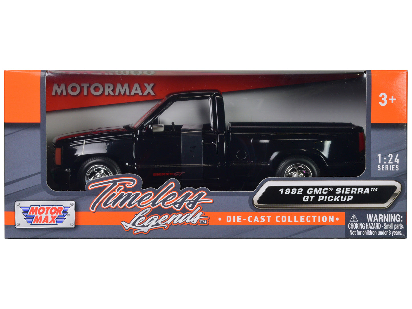 1992 GMC Sierra GT Black Pickup Truck 1/24 Diecast Model by Motormax <h2>1992 Motormax</h2> <p>High-quality car perfect for collectors and enthusiasts. Features detailed interior exterior craftsmanshi