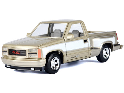 1992 GMC Sierra GT Pickup Truck Gold Metallic with White Sides "American Classics" Series 1/24 Diecast Model Car by Motormax <h2>1992 Motormax</h2> <p>High-quality perfect for collectors and enthusias
