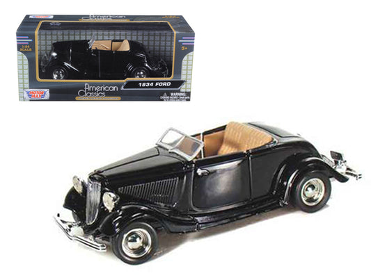 1934 Ford Coupe Convertible Black 1/24 Diecast Model Car by Motormax <h2>1934 Motormax</h2> <p>High-quality perfect for collectors and enthusiasts. Features detailed interior exterior craftsmanship, r