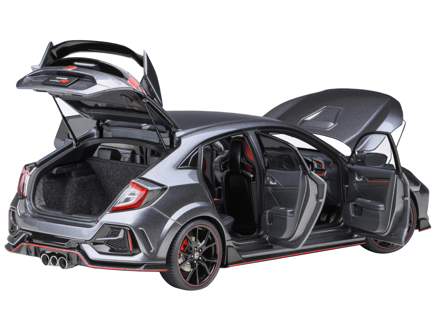 2021 Honda Civic Type R (FK8) RHD (Right Hand Drive) Polished Metal Gray Metallic 1/18 Model Car by Autoart <h2>2021 Autoart</h2> <p>High-quality diecast perfect for collectors and enthusiasts. Featur