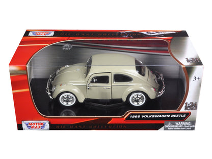 1966 Volkswagen Beetle Beige 1/24 Diecast Model Car by Motormax <h2>1966 Motormax</h2> <p>High-quality perfect for collectors and enthusiasts. Features detailed interior exterior craftsmanship, realis
