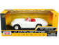 1967 Chevrolet Corvette C2 Convertible White with Red Interior "History of Corvette" Series 1/24 Diecast Model Car by Motormax