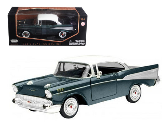 1957 Chevrolet Bel Air Green 1/24 Diecast Model Car by Motormax <h2>1957 Motormax</h2> <p>High-quality perfect for collectors and enthusiasts. Features detailed interior exterior craftsmanship, realis