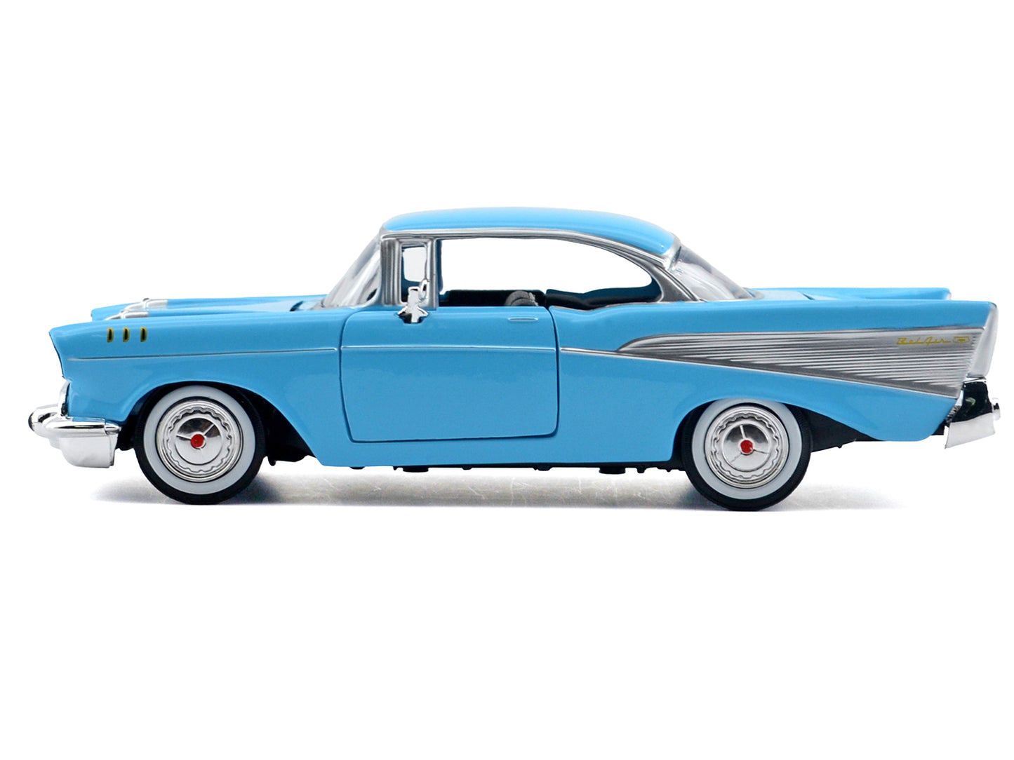 1957 Chevrolet Bel Air Light Blue "Timeless Legends" Series 1/24 Diecast Model Car by Motormax <h2>1957 Motormax</h2> <p>High-quality perfect for collectors and enthusiasts. Features detailed interior