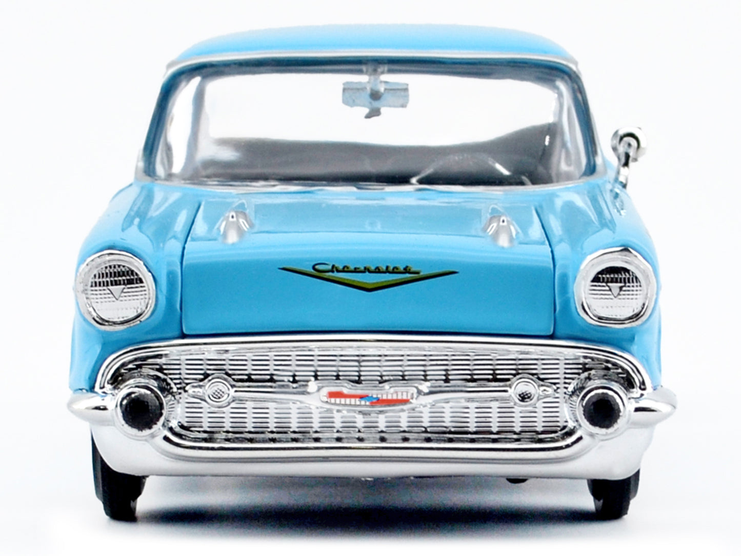 1957 Chevrolet Bel Air Light Blue "Timeless Legends" Series 1/24 Diecast Model Car by Motormax <h2>1957 Motormax</h2> <p>High-quality perfect for collectors and enthusiasts. Features detailed interior