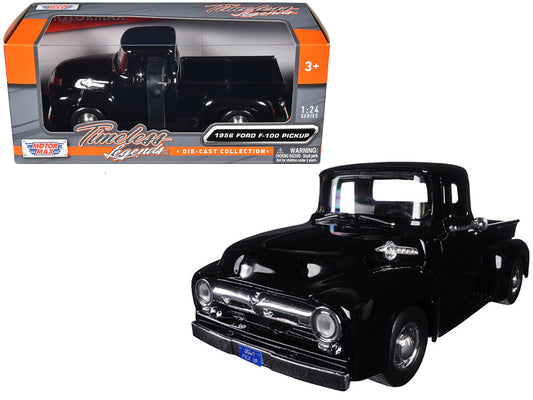 1956 Ford F-100 Pickup Truck Black 1/24 Diecast Model by Motormax <h2>1956 </h2> <p>High-quality car perfect for collectors and enthusiasts. Features detailed interior exterior craftsmanship, realisti