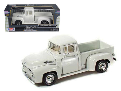 1956 Ford F-100 Pickup Truck White 1/24 Diecast Model Car by Motormax <h2>1956 Motormax</h2> <p>High-quality perfect for collectors and enthusiasts. Features detailed interior exterior craftsmanship,