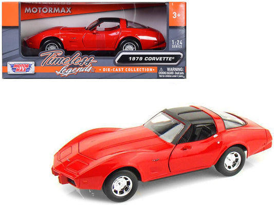 1979 Chevrolet Corvette Red 1/24 Diecast Model Car by Motormax <h2>1979 Motormax</h2> <p>High-quality perfect for collectors and enthusiasts. Features detailed interior exterior craftsmanship, realist